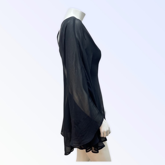 DOUBLE Zero Black One Shoulder Dress - Picture 7 of 7